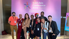 Salzburg Global Fellows pose for a group photo at the ILGA Asia Conference