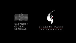 Logos of Salzburg Global Seminar and Shalini Passi Art Foundation