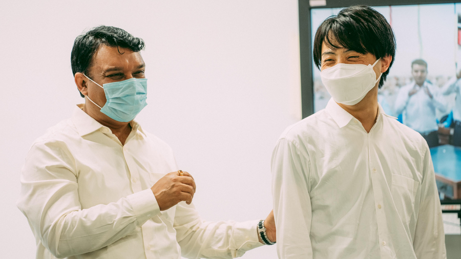 Nikhil Agarwal and Tatsuya Honda