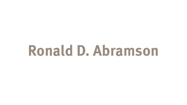 Ronald D. Abramson