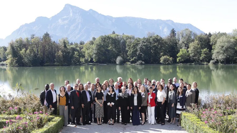 Participants of Brave New World: How Can Corporate Governance Adapt? outside Schloss Leopoldskron