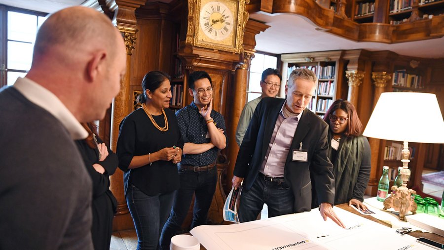 Jan C. Semenza (second from right) at Salzburg Global Seminar