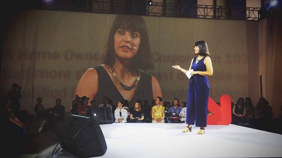 Rebecca Chan speaking at Better Together Challenge 2018 in Daejeon, the Republic of Korea