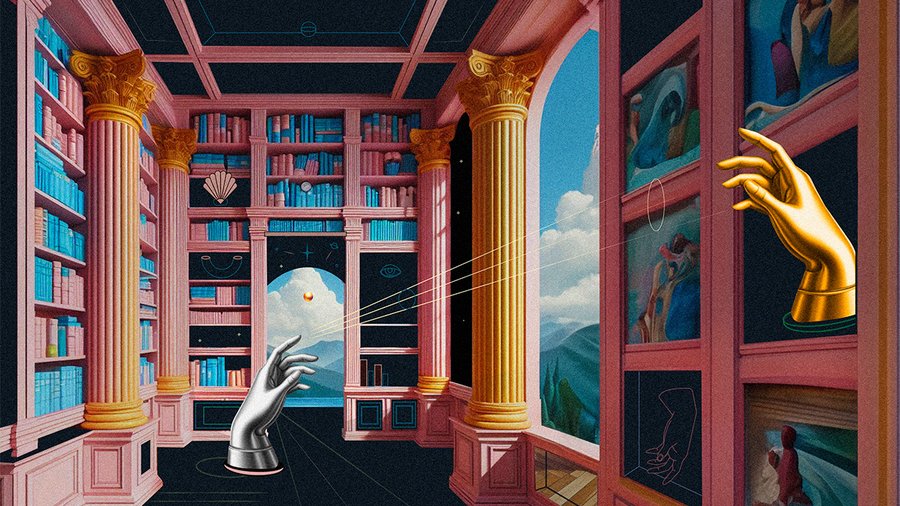 A digital AI illustration by Silvana Casuccio Martín