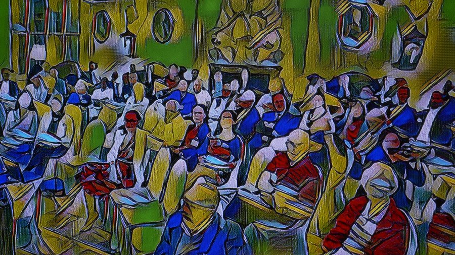 Image created live at the 2018 June Board Meeting of Salzburg Global Seminar using software developed by Ingo Hoffmann.