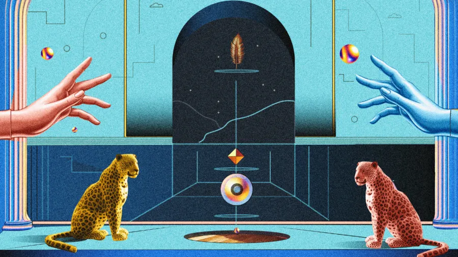 An illustration by Silvana Casuccio Martín made with digital combined techniques, vector art, Illustrator, Photoshop, AI plug-ins, and Copilot AI assistance