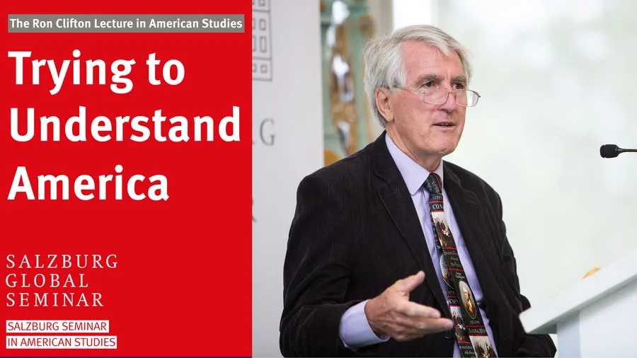 Christopher Bigsby delivers the inaugural Ron Clifton Lecture in American Studies at Salzburg Global Seminar