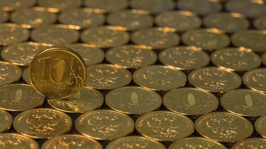 Russian ruble coins