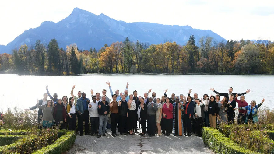 Participants pose for a group photo at Salzburg Global Seminar
