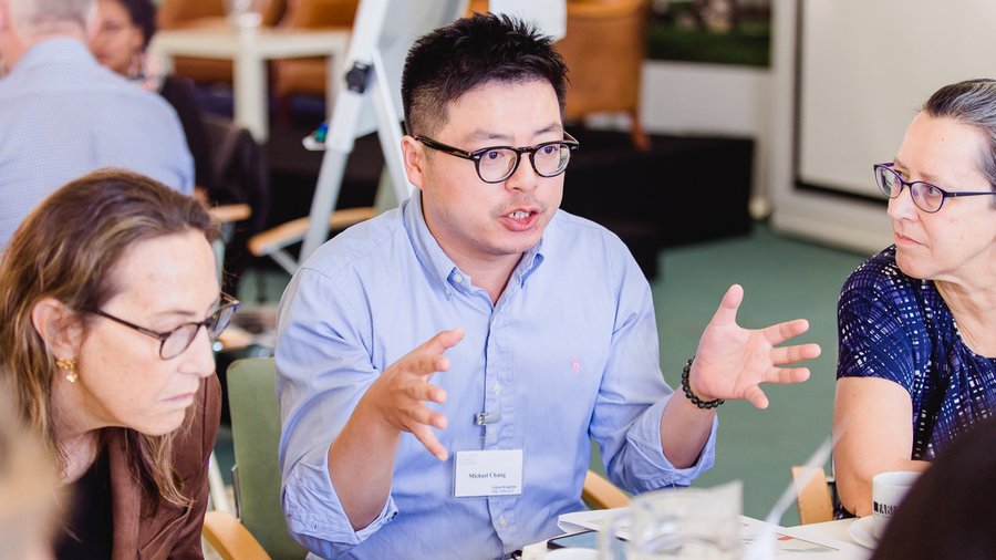 Michael Chang in conversation at Salzburg Global Seminar