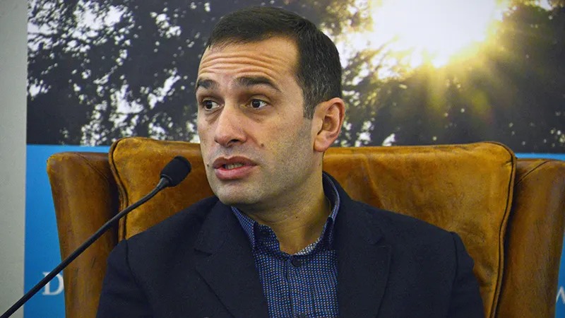 Irakli Alasania speaking at the SSASA session on America's Changing Role in the World