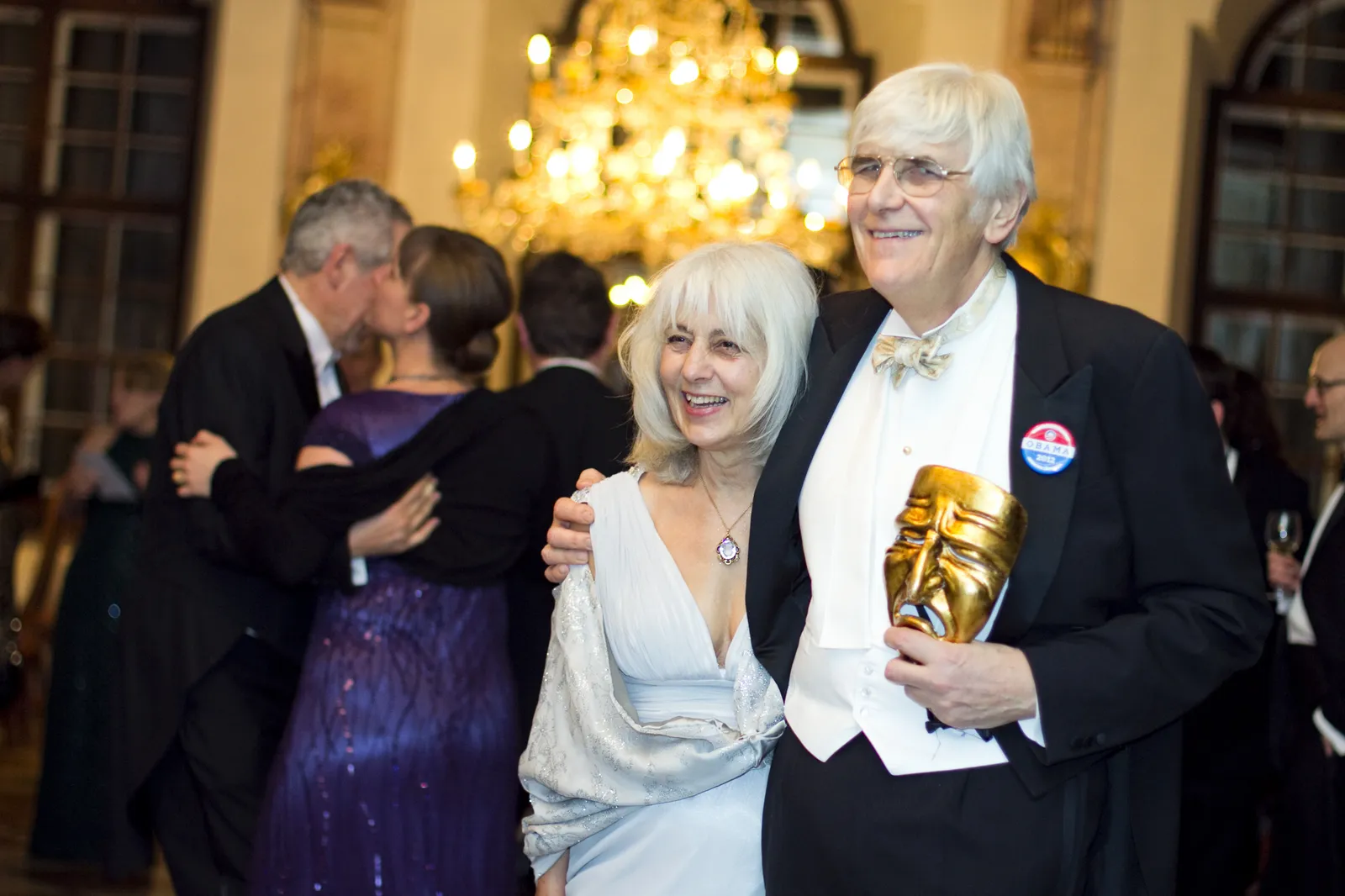 Edward with his wife Wiz at a New Year's Eve Gala hosted at Schloss Leopoldskron
