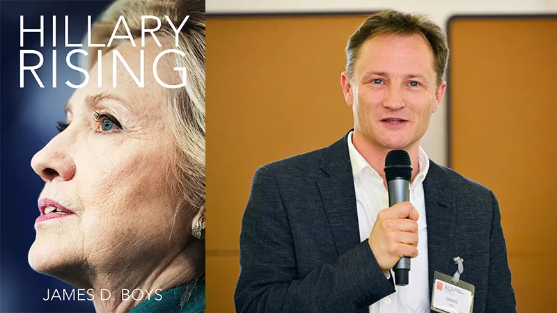 James D. Boys, author of Hilary Rising, at the SSASA program on America's Changing Role in the World