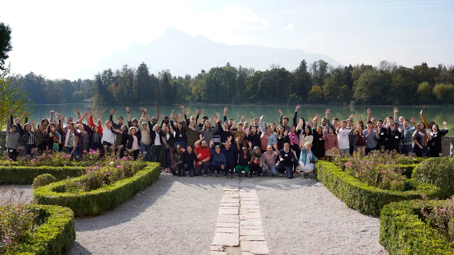 Participants and faculty of the fifth program of the Salzburg Global Forum for Young Cultural Innovators