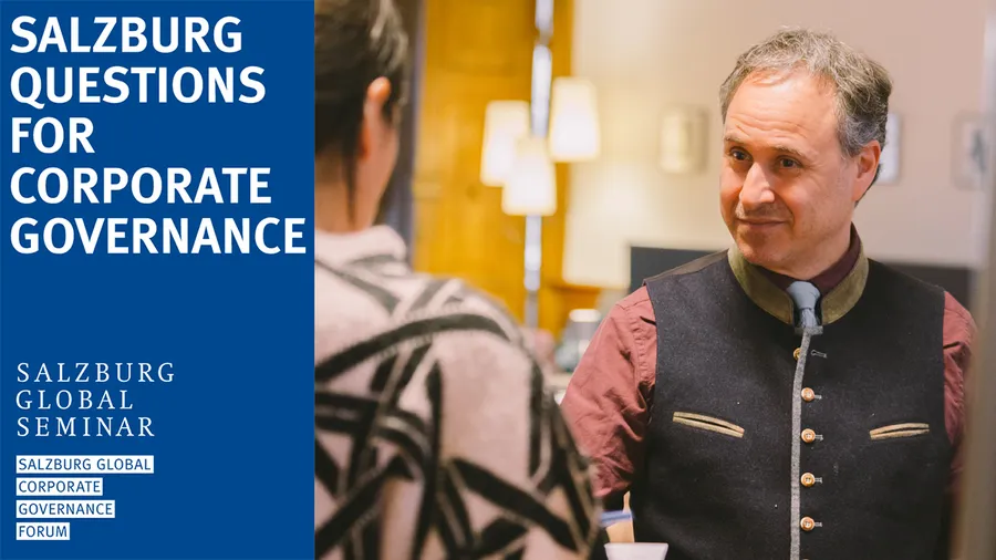 Charles Ehrlich in conversation at Salzburg Global Seminar