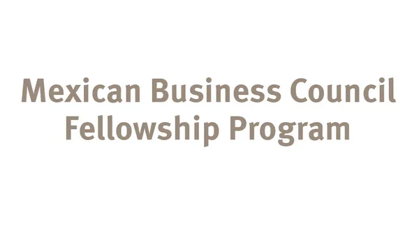 Mexican Business Council Fellowship Program