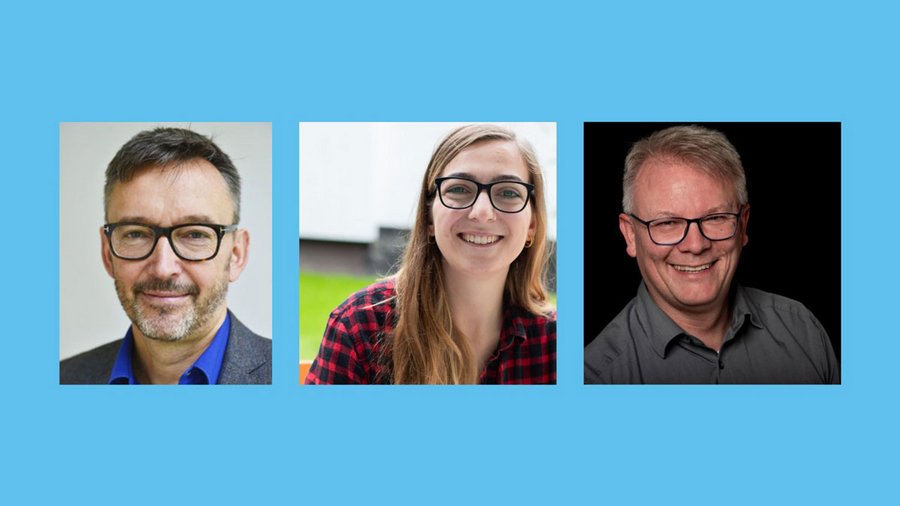 Left to right - Headshots of Klaus Mueller, Eva Dreier and Michael Brinkschröder 