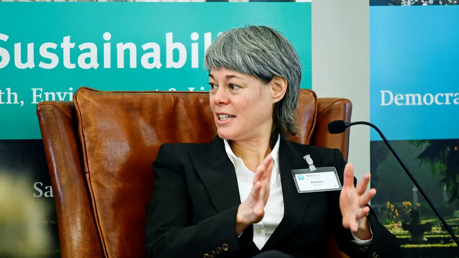 Amber Barnato shares her opinions during the session "Rethinking Care Toward the End of Life"