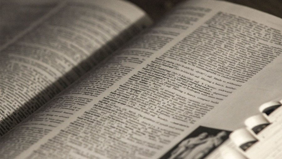 Picture of open book