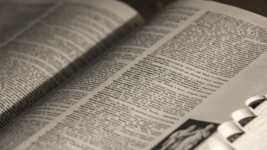 Picture of open book