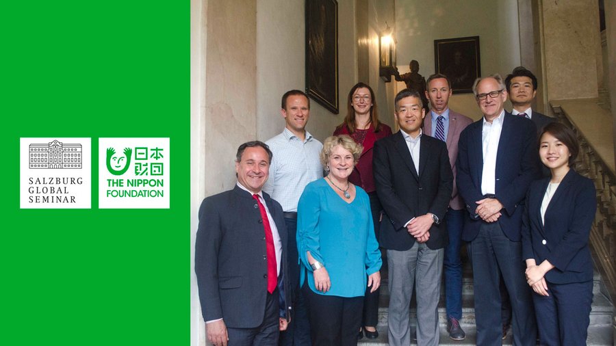 From left to right - Charles Ehrlich, Ian Brown, Clare Shine, Tatsiana Lintouskaya, Ichiro Kabasawa, Benjamin Glahn, Stephen Salyer, Masato Seko, and Misa Tanaka