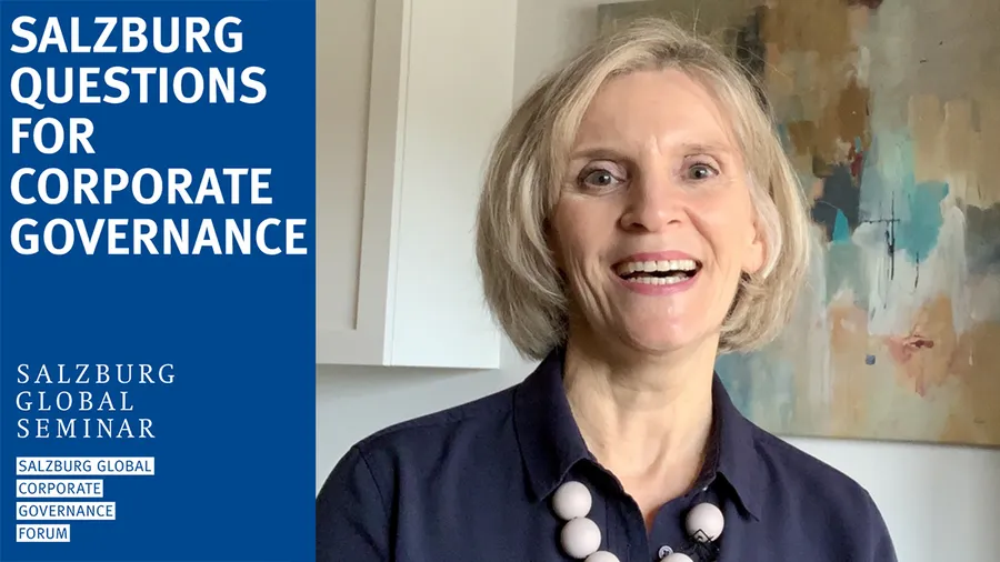 Gigi Dawe and Salzburg Questions for Corporate Governance ident