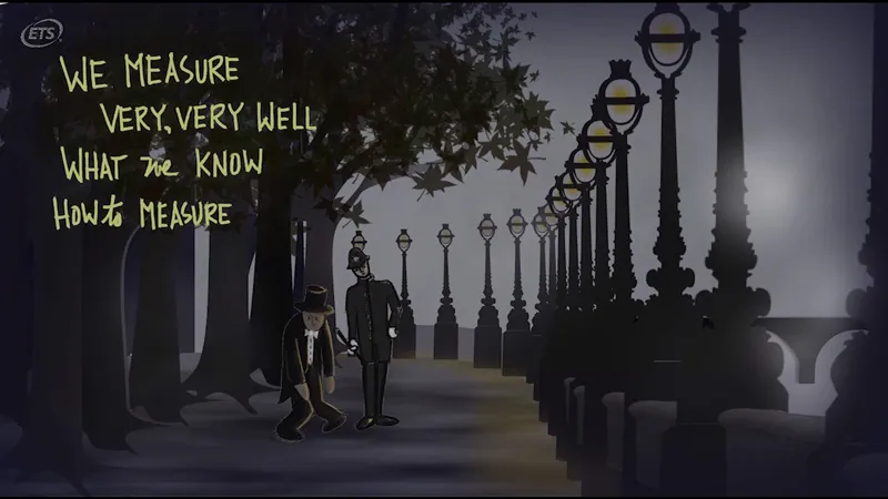 A still from the Alina von Davier's animation