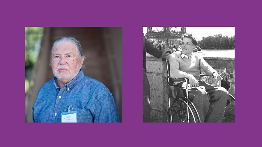 a photo of Richard Campbell Jr. from 2023, alongside a photo of his father from 1947