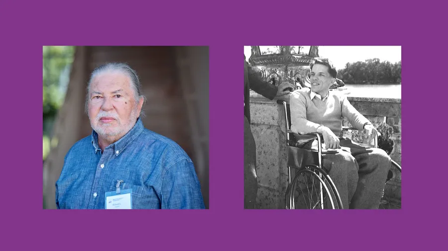 a photo of Richard Campbell Jr. from 2023, alongside a photo of his father from 1947