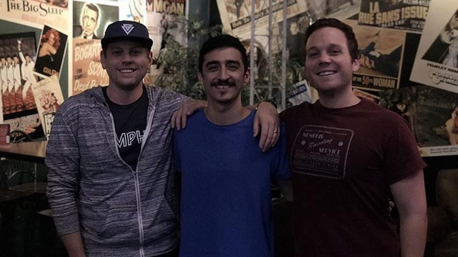 Mariano Pozzi (center) with YCI Fellows Dan Price (left) and Ian Nunley (right)