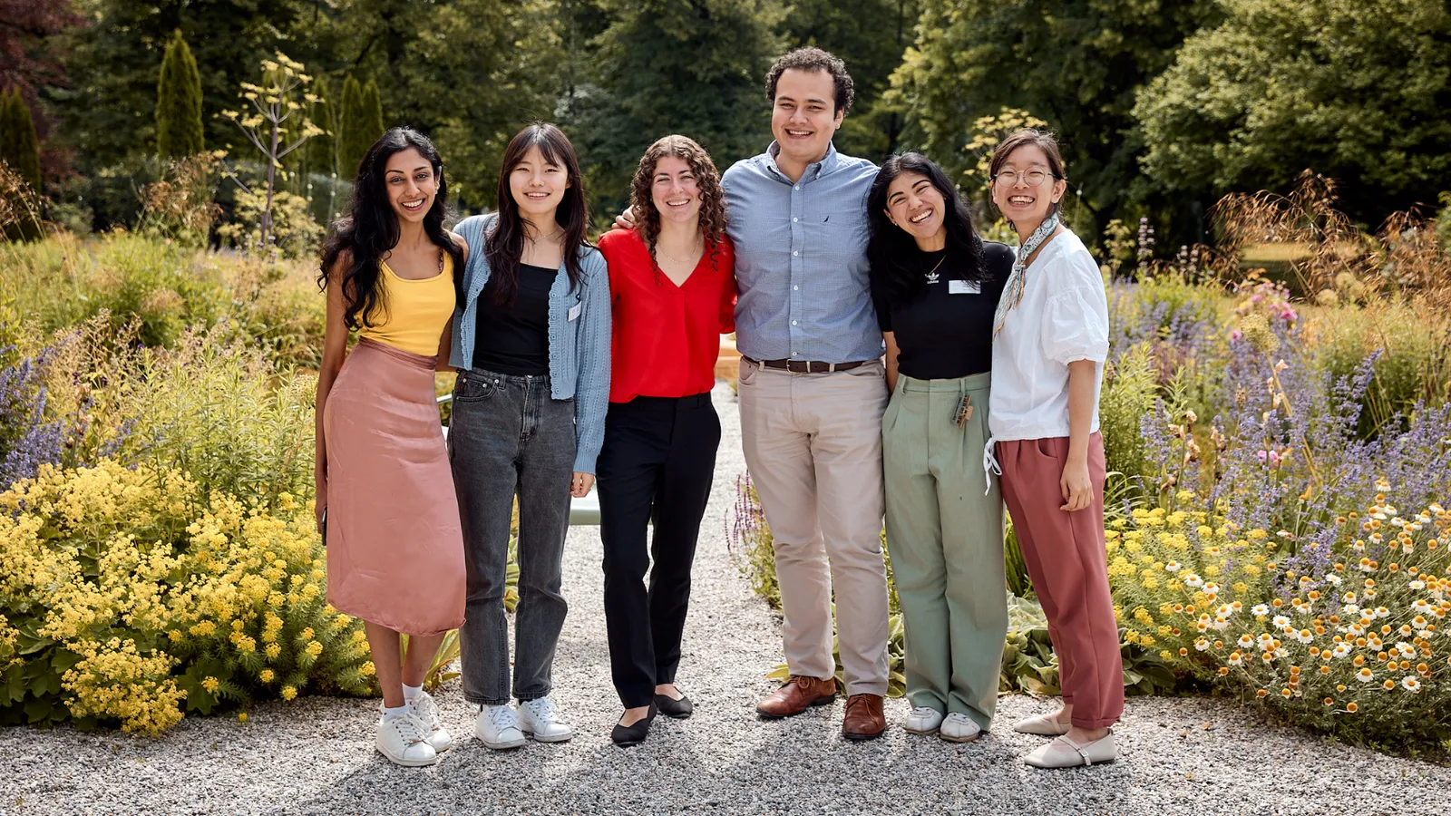 Group of Seven SG Interns Posing Outside 2023