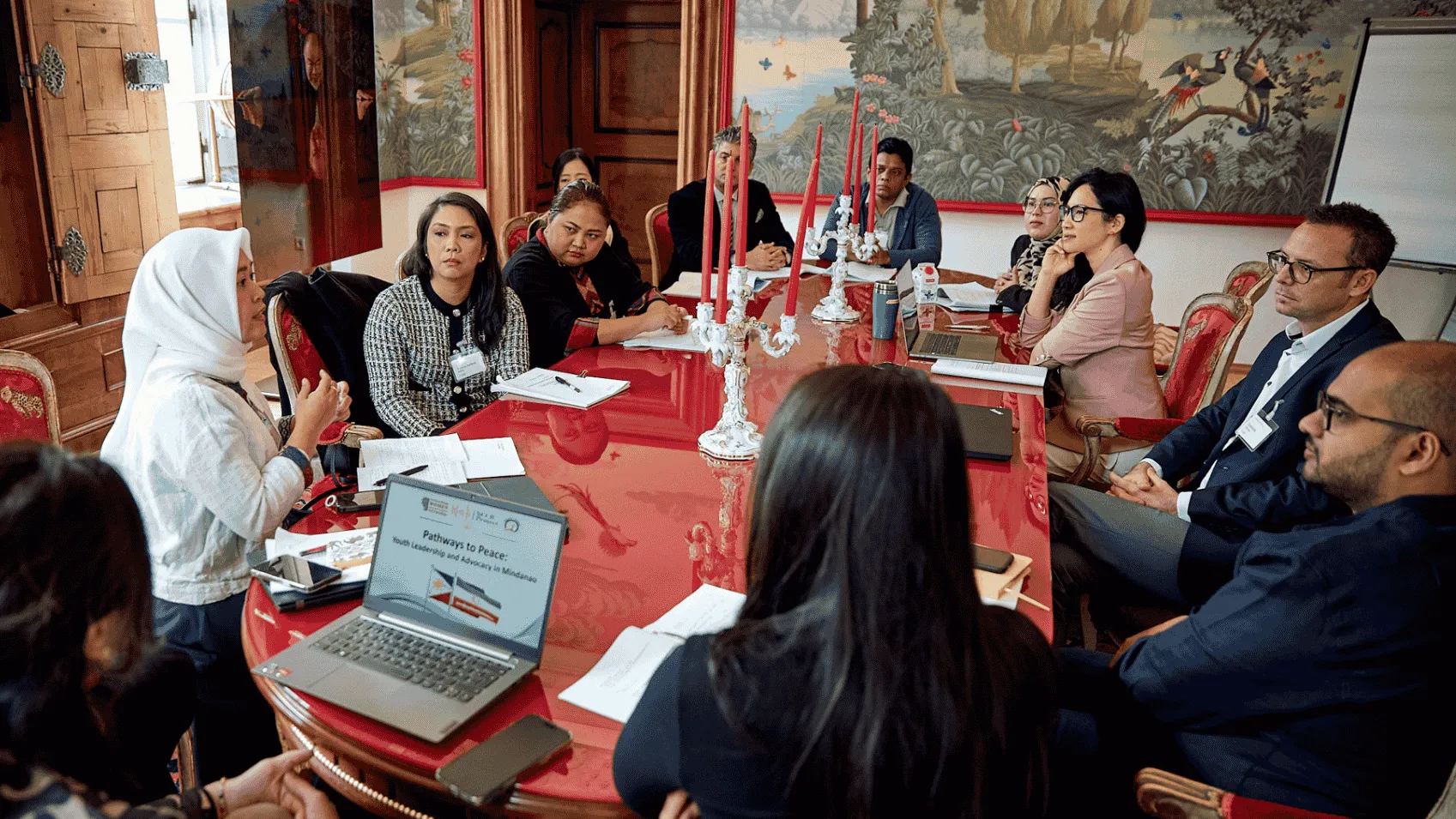 Peace and Justice Meeting Inside the Schloss Leopoldskron