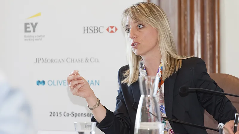 Sandra O Connor at the previous Salzburg Global Forum on 
Finance in a Changing World