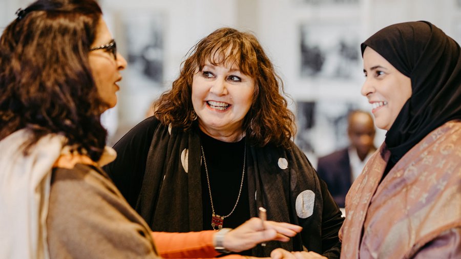 Participants convene in the Robison Gallery
