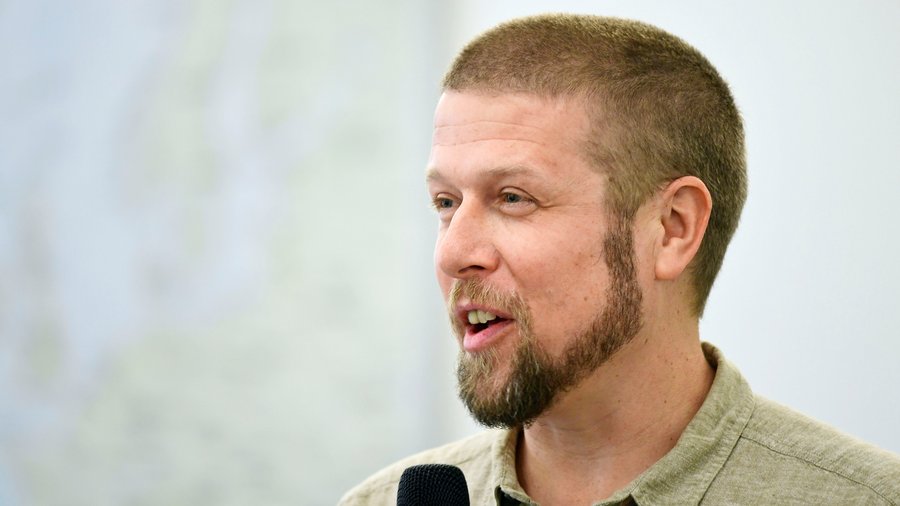 Todd Walters speaking at The Next Frontier: Transboundary Cooperation for Biodiversity and Peace