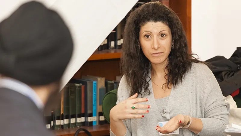 Leena Al Olaimy speaks at the Salzburg Global program "Youth, Economics and Violence"