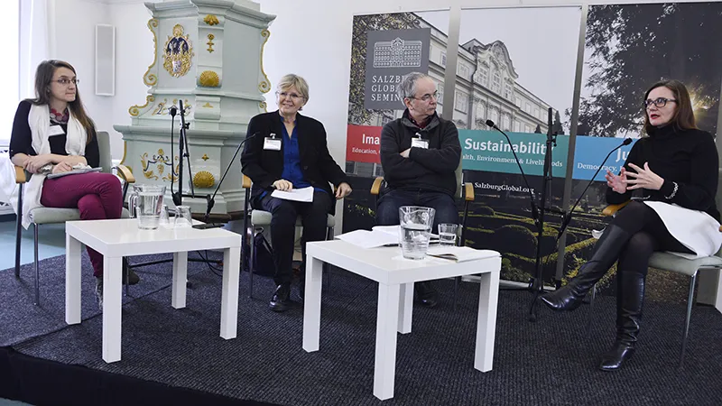 Panelists Anais Roesch, Catherine Cullen, Ben Twist and Anne-Marie Melster