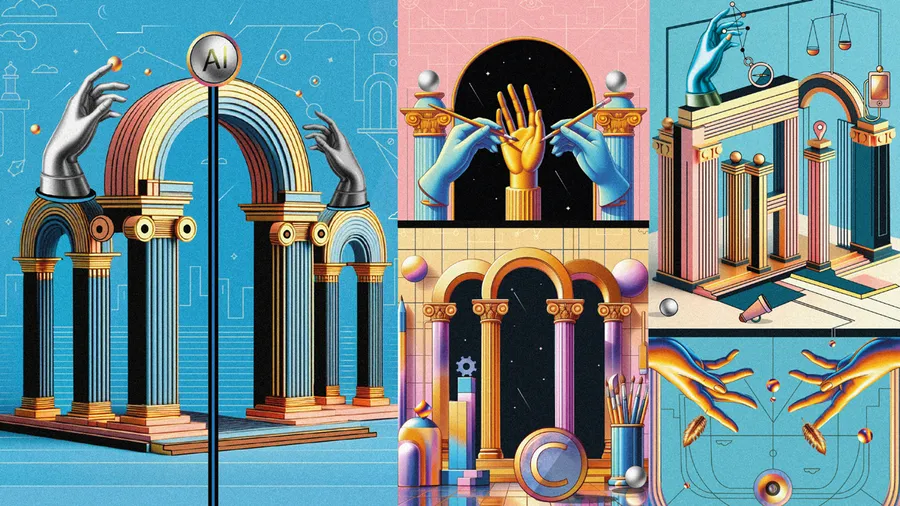 An illustration by Silvana Casuccio Martín made with digital combined techniques, vector art, Illustrator, Photoshop, AI plug-ins, and Copilot AI assistance