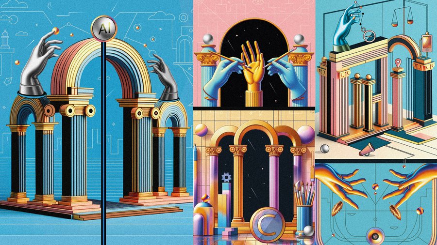 An illustration by Silvana Casuccio Martín made with digital combined techniques, vector art, Illustrator, Photoshop, AI plug-ins, and Copilot AI assistance