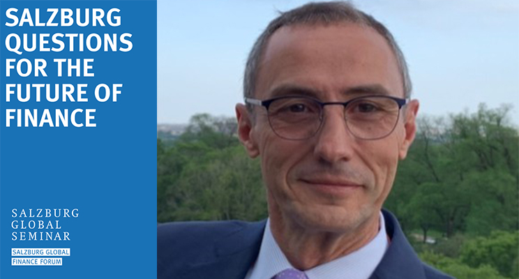 Patrice Berge-Vincent and Salzburg Questions for the Future of Finance ident