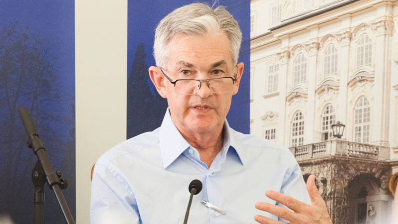 Jerome Powell speaking at the Salzburg Global Forum on Finance in Changing World in June