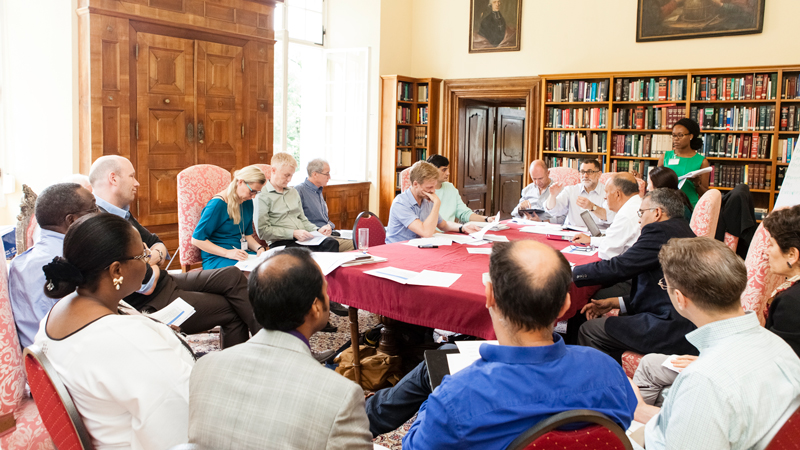 Participants in discussion during the Salzburg Global session, Better Health Care: How do we learn about improvement?