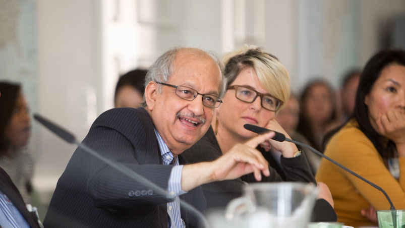 Bharat Doshi speaking at one of the plenaries during the third session on corporate governance.