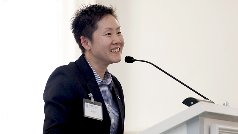 Janice Chia speaks at the session on Aging Societies