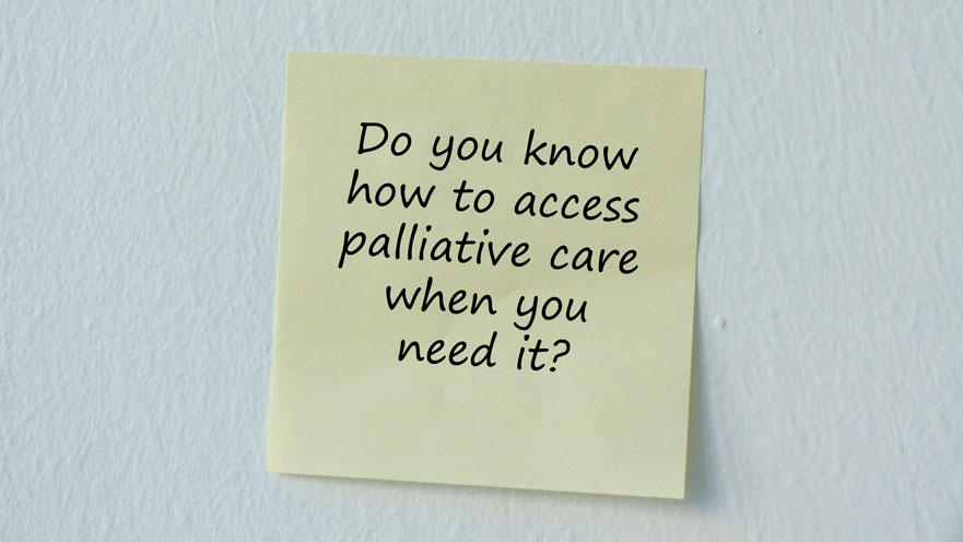 As part of the Salzburg Questions Twitter campaign, people were asked, "Do you how to access palliative care when you need it?"