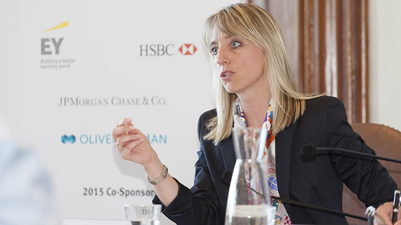 Sandra O Connor at the previous Salzburg Global Forum on 
Finance in a Changing World