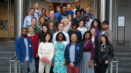 Fellows and program staff who attended the second US regional meeting of the Salzburg Global Forum for Young Cultural Innovators